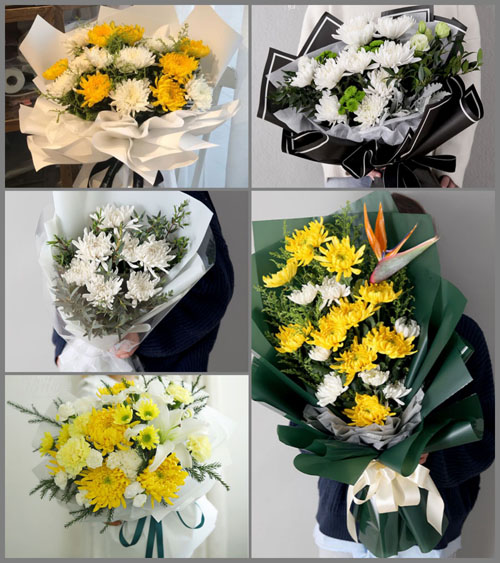 江苏南通通州区平潮镇三港村白事花束代送